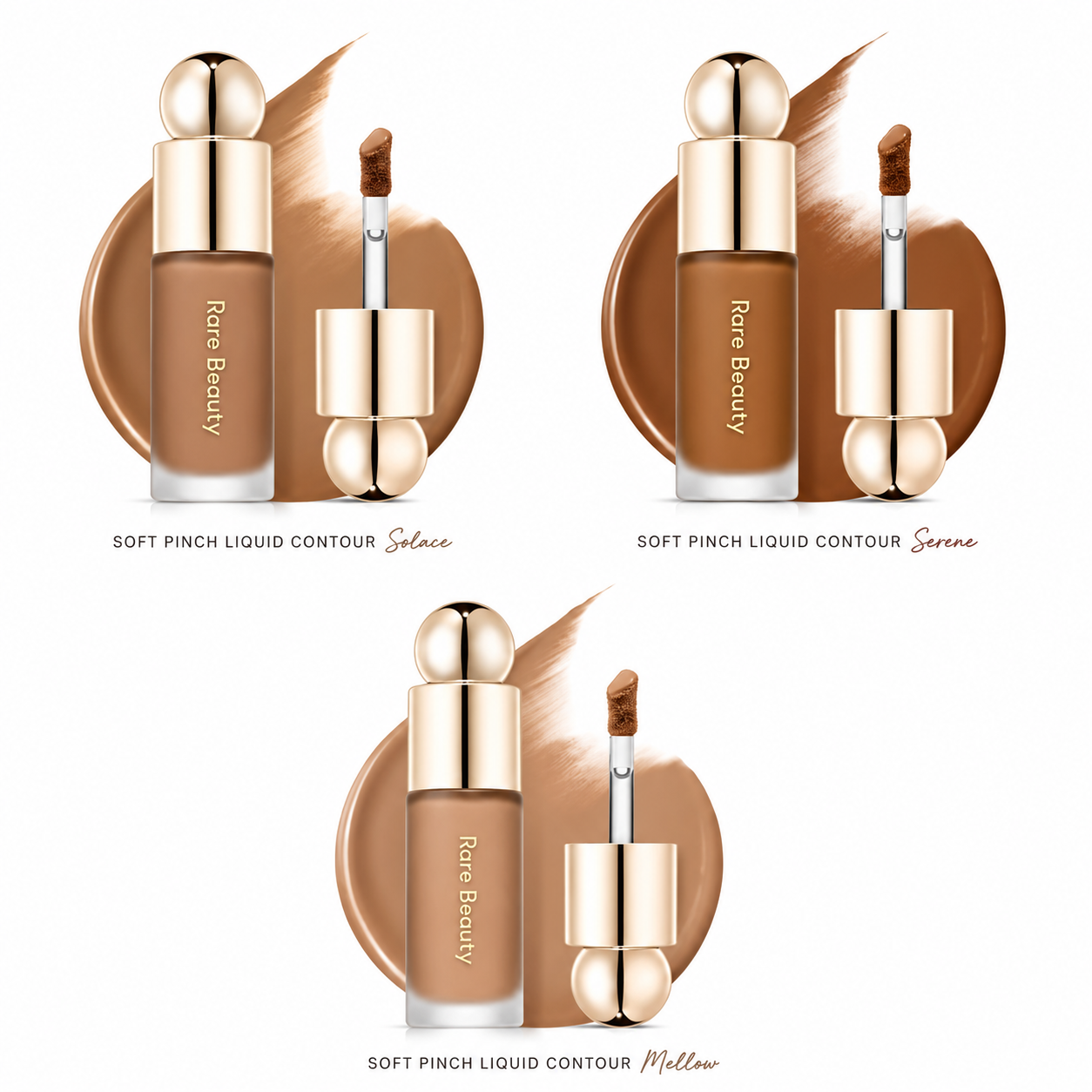 Rare Beauty by Selena Gomez Soft Pinch Liquid Trio Contour - Solace, Mellow, Serene