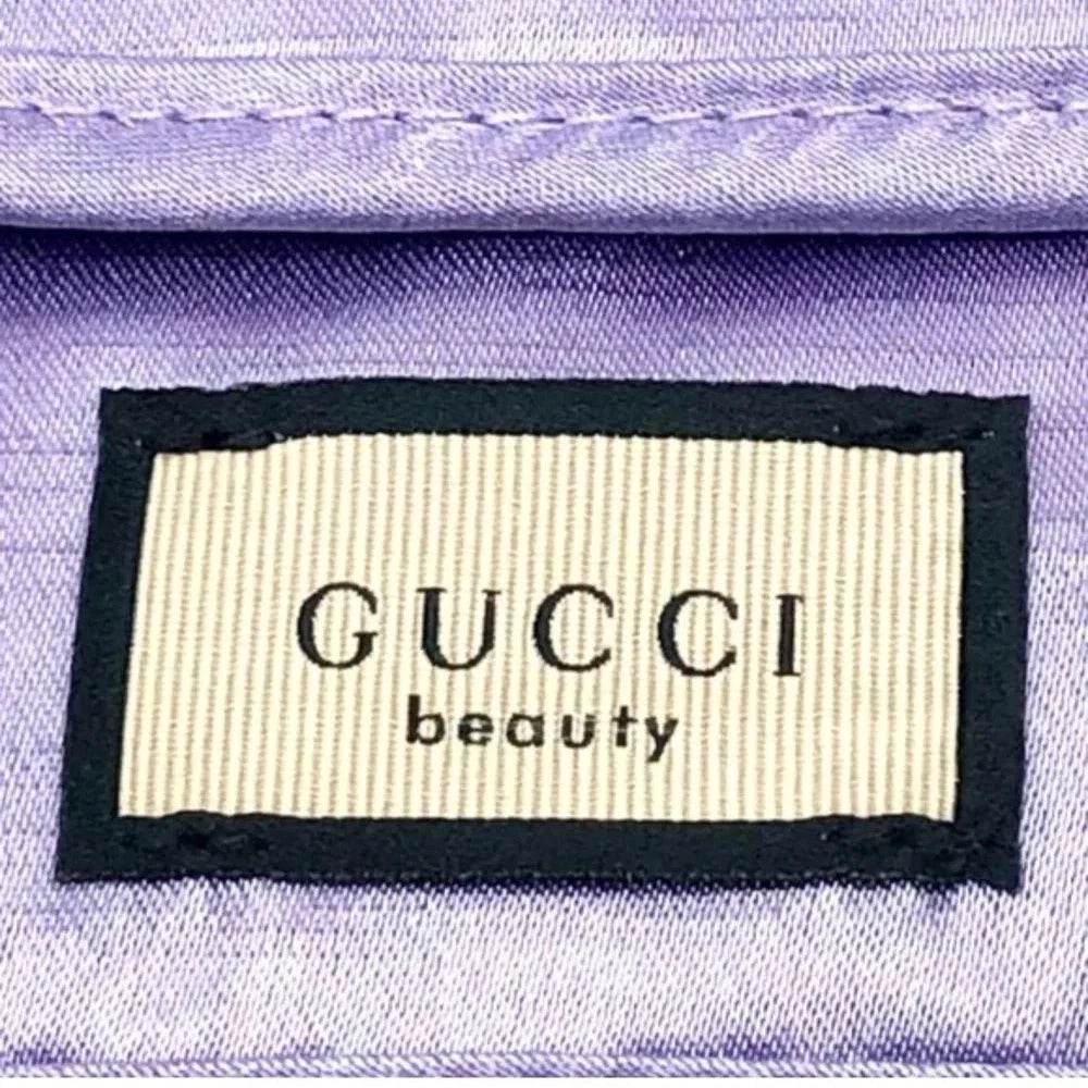 Gucci Beauty Counter Gift Lavender Satin Cosmetic Pouch - BusDeals