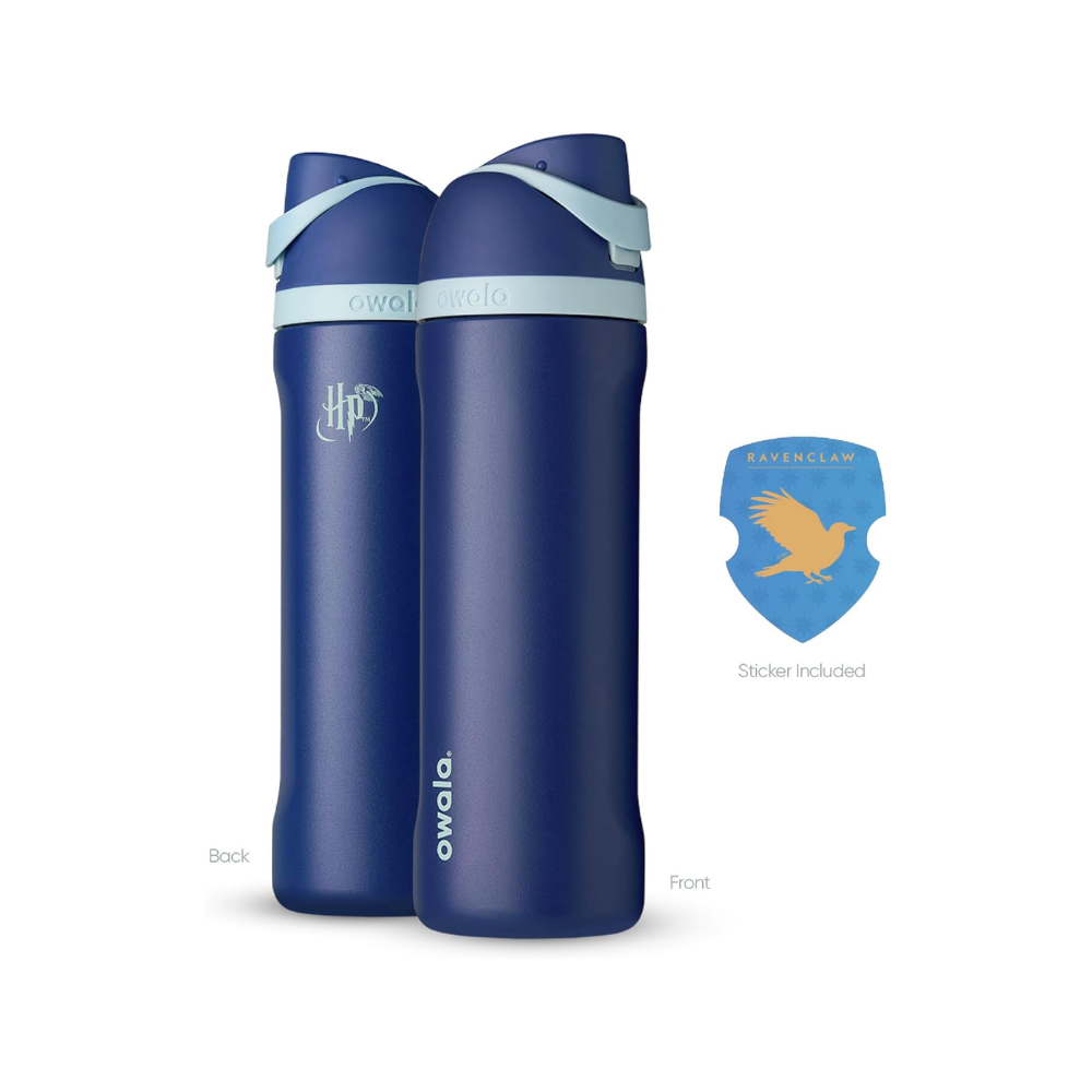 Owala 24 oz 710 ml Harry Potter FreeSip Insulated Stainless Steel Water Bottle, Ravenclaw Blue