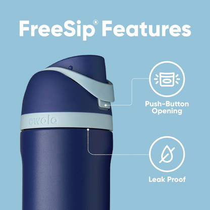 Owala 24 oz 710 ml Harry Potter FreeSip Insulated Stainless Steel Water Bottle, Ravenclaw Blue