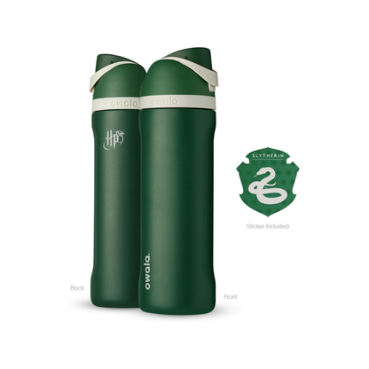 Owala 24 oz 710 ml Harry Potter FreeSip Insulated Stainless Steel Water Bottle, Slytherin Green.