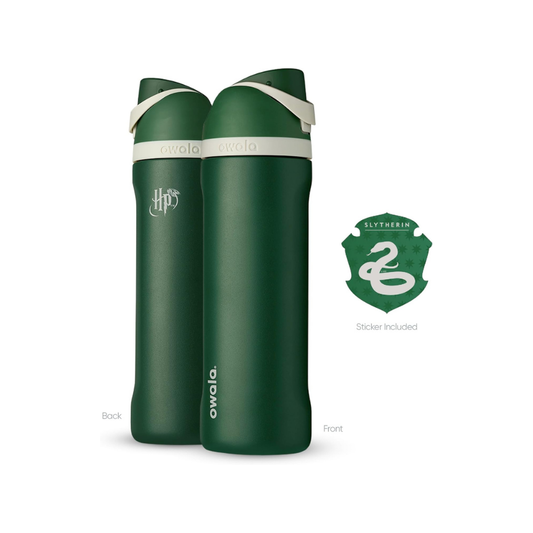 Owala 24 oz 710 ml Harry Potter FreeSip Insulated Stainless Steel Water Bottle, Slytherin Green.