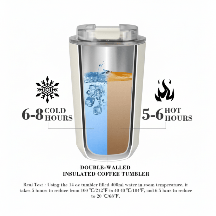 240ML Smeg Beverage Cup Travel Portable Car Drinking Cup Stainless Steel Vacuum Leak proof Coffee Thermos, Blue Majoclia - BusDeals