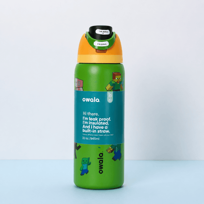 32 OZ. 945 ML Owala Minecraft FreeSip Insulated Stainless Steel - BusDeals