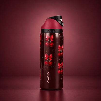 32 OZ. 945 ML Owala Special Edition Stainless Steel Water Bottle, Cherry - BusDeals