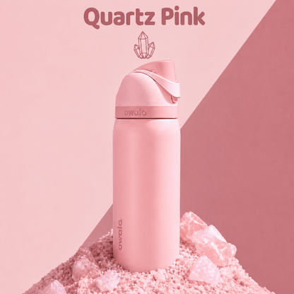 32 OZ. 945 ML Owala Stainless Steel Water Bottle, Rose Quartz Pink - BusDeals