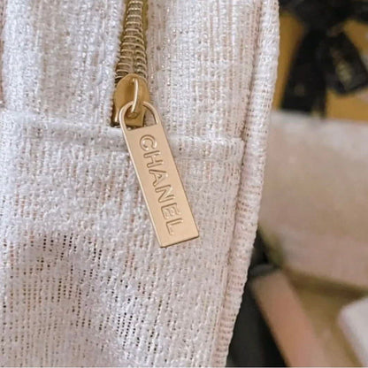 Chanel Beauty Holiday Cosmetic Bag Beige