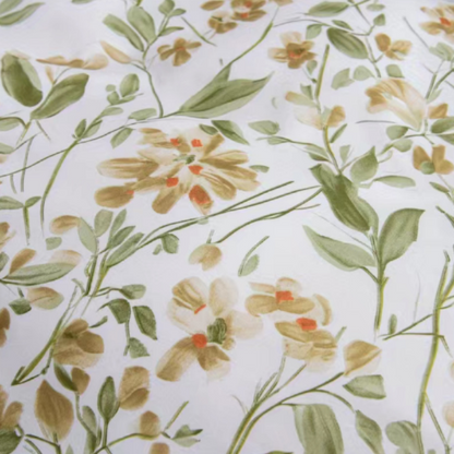 Queen size 6 piece bedding set brown floral print super soft quality.