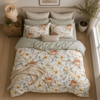 King size, 6-piece stunning garden set in a delightful shade of green.