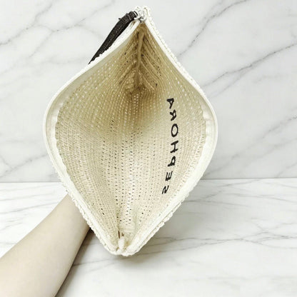 Beauty Straw/Raffia Cosmetic Makeup Bag GWP Offer Gift