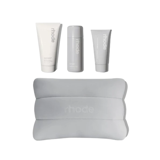 Rhode Glazed Skincare Essentials Kit with Pineapple Refresh PGA Daily Cleanser, Glazing Milk and Restore Cream