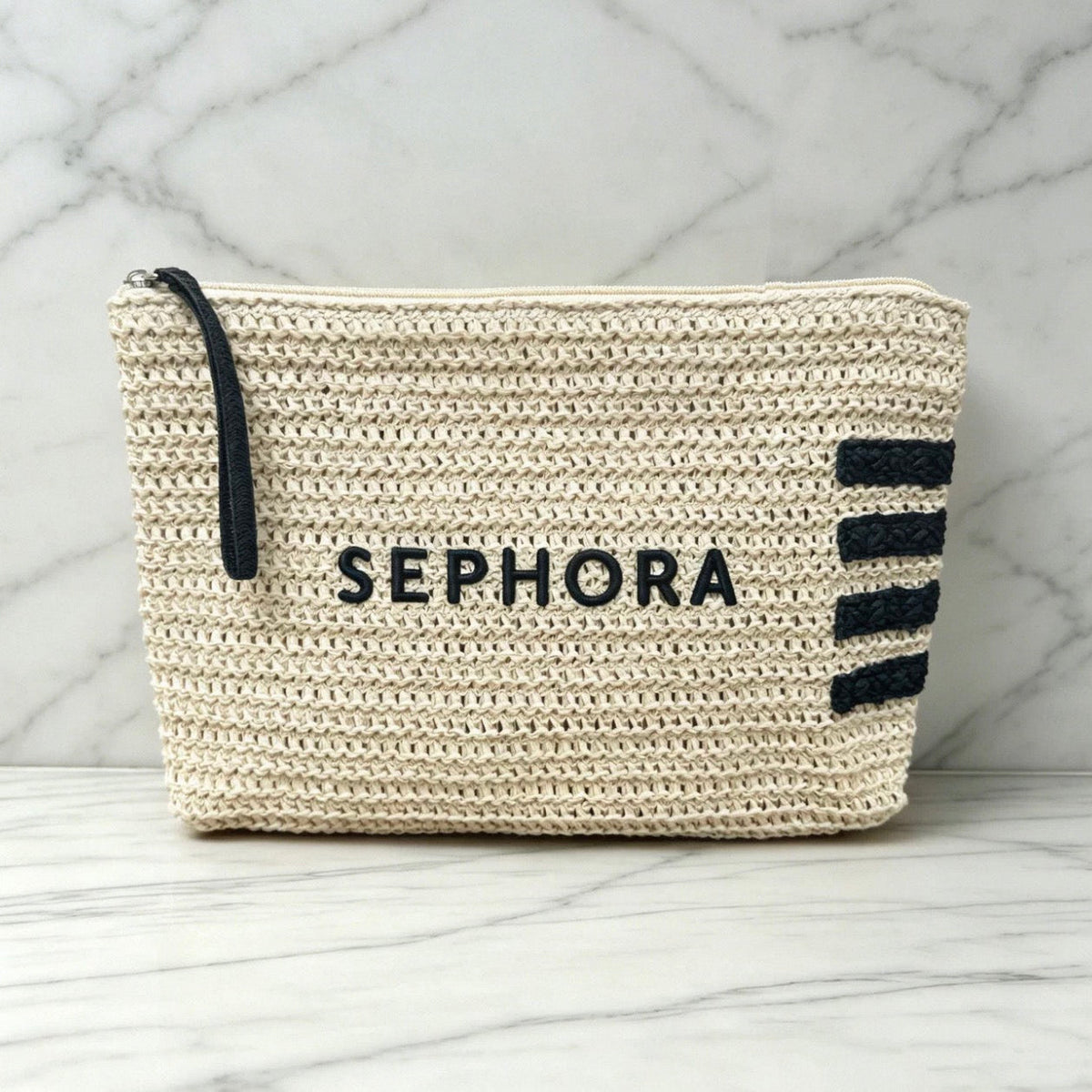 Beauty Straw/Raffia Cosmetic Makeup Bag GWP Offer Gift