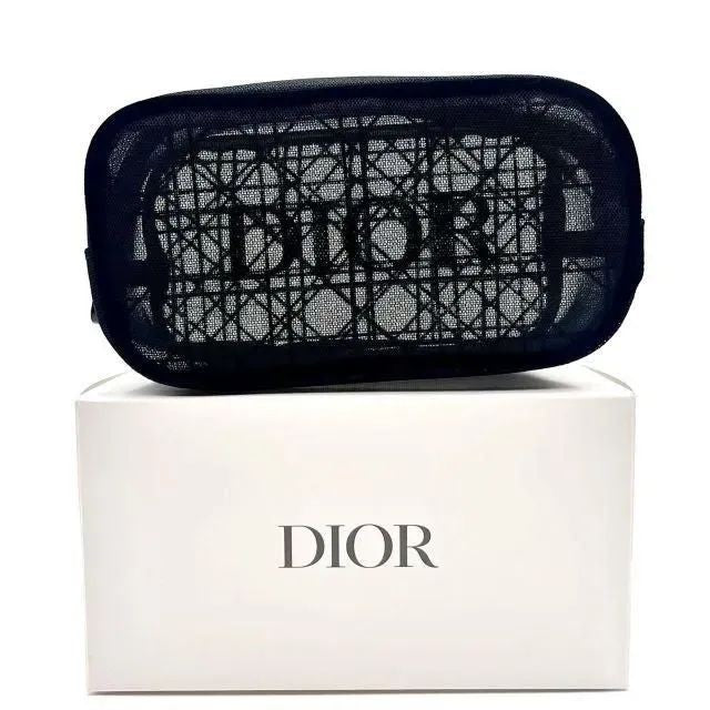 Dior Beauty Mesh Cosmetic Pouch Black