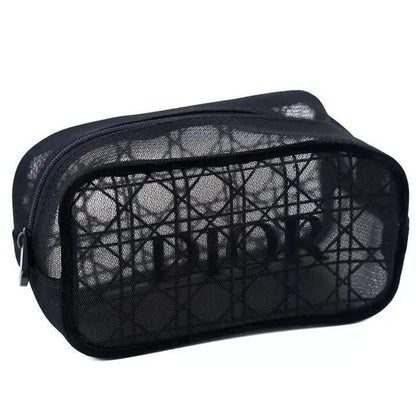 Dior Beauty Mesh Cosmetic Pouch Black