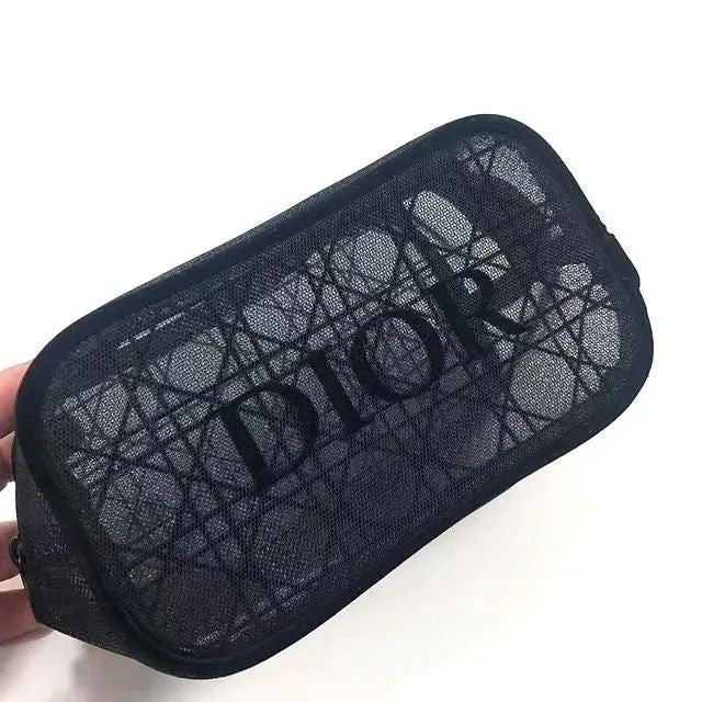 Dior Beauty Mesh Cosmetic Pouch Black