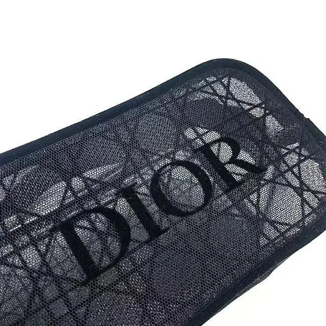 Dior Beauty Mesh Cosmetic Pouch Black