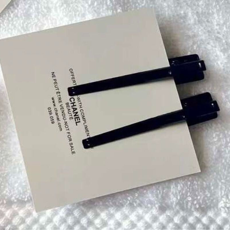 Beauty Hair Pin Hair accessory CC Counter Llimited Black 2 Set Novelty 6x1 cm