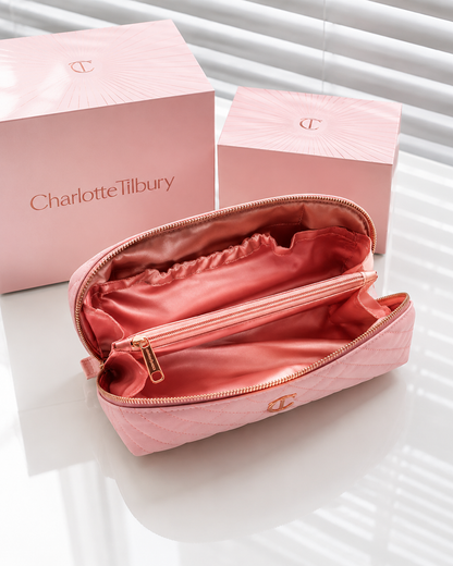 Velvet Small Organizer Bag Pink