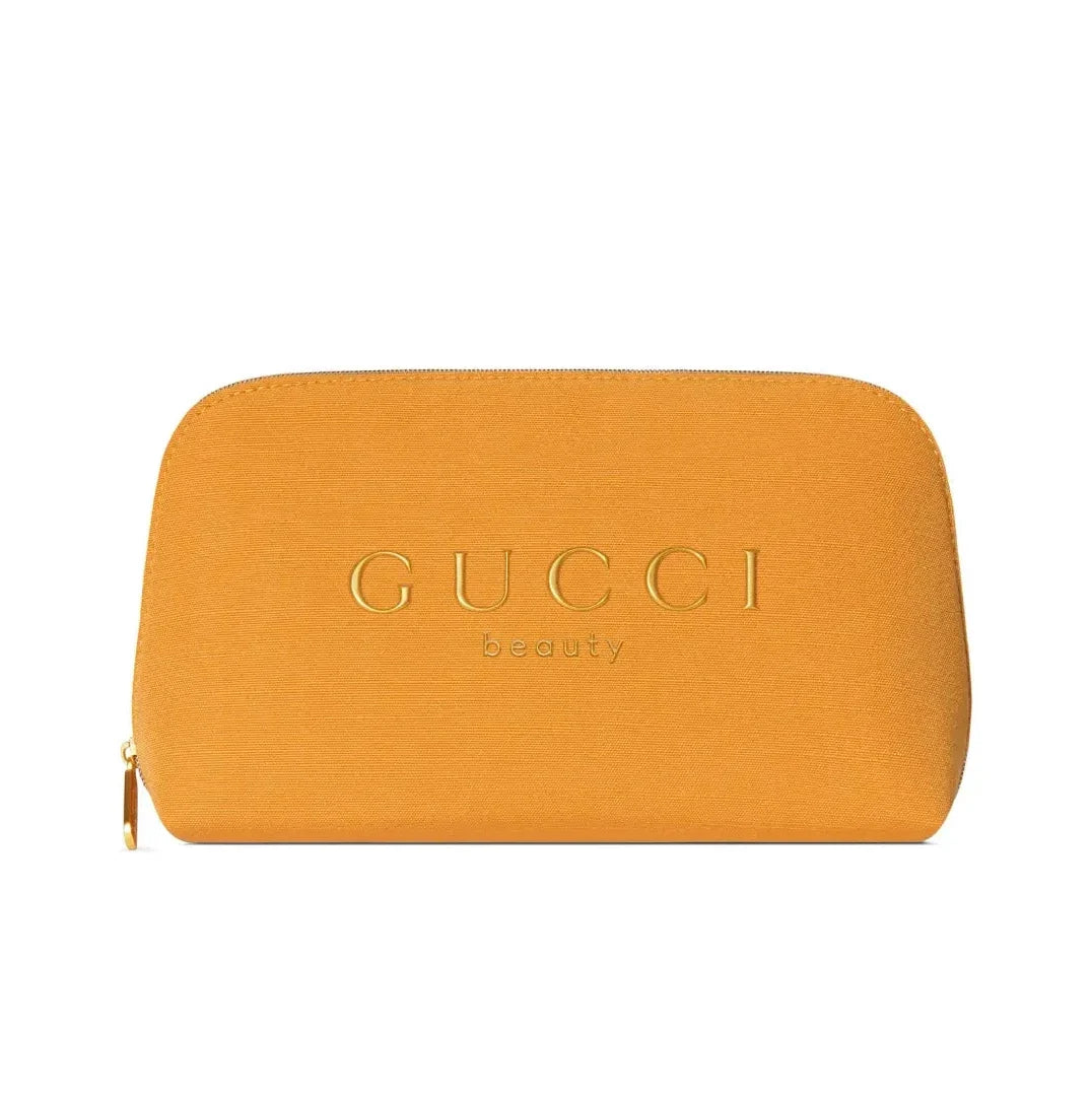 Beauty Counter Gift Cosmetic Pouch Orange