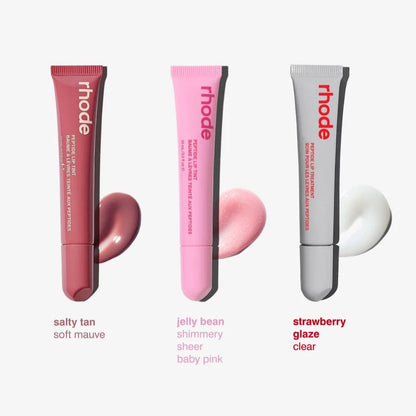 Skin The Peptide Lip Trio- Strawberry Glaze, Jelly Bean, Salty Tan