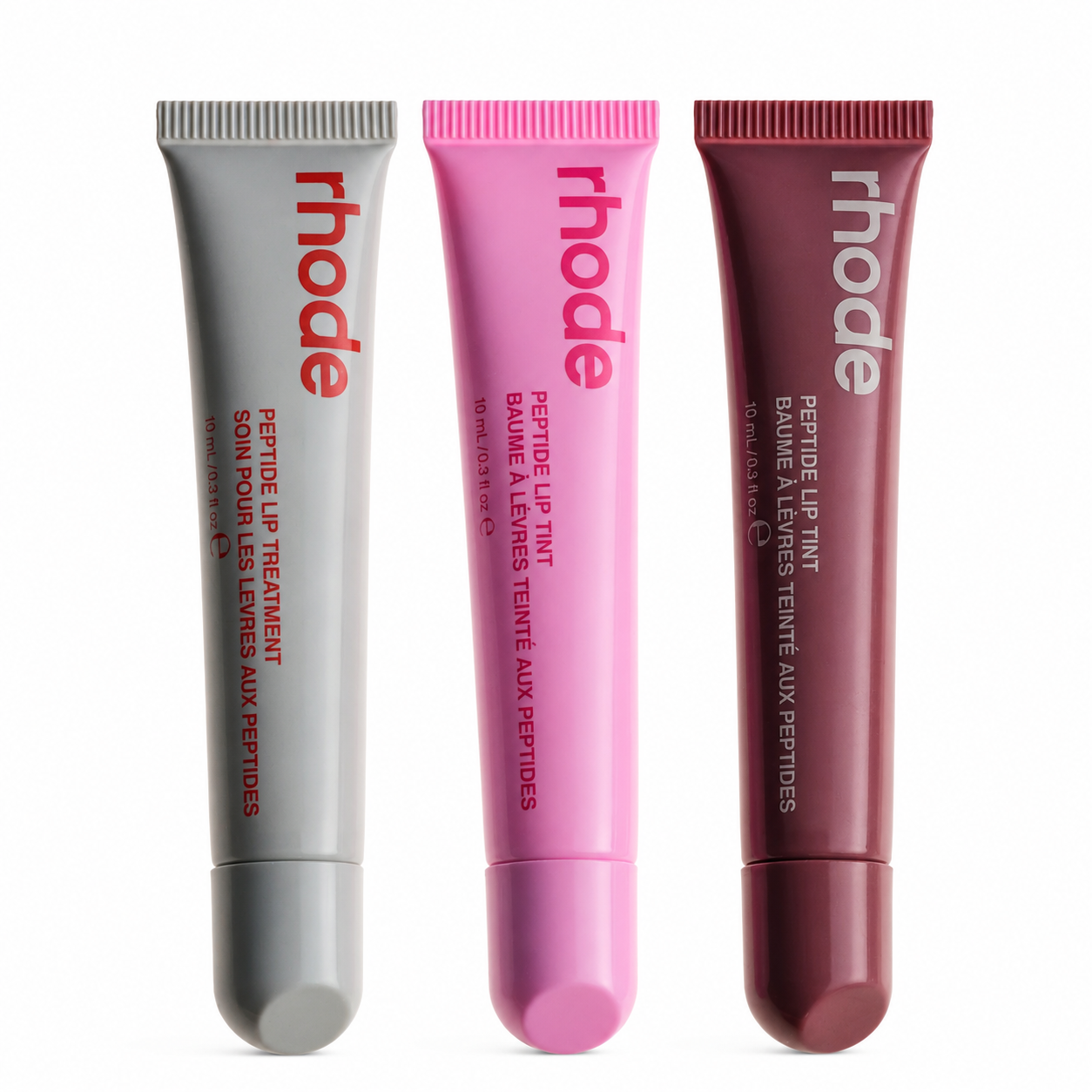 Skin The Peptide Lip Trio- Strawberry Glaze, Jelly Bean, Salty Tan
