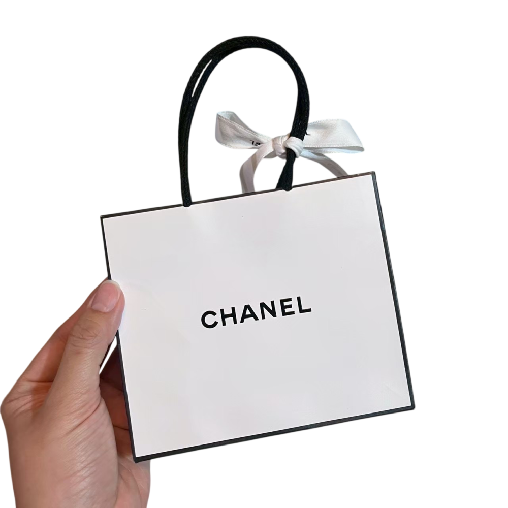 White Paper/Gift Bag - S Size 14*12cm with ribbon