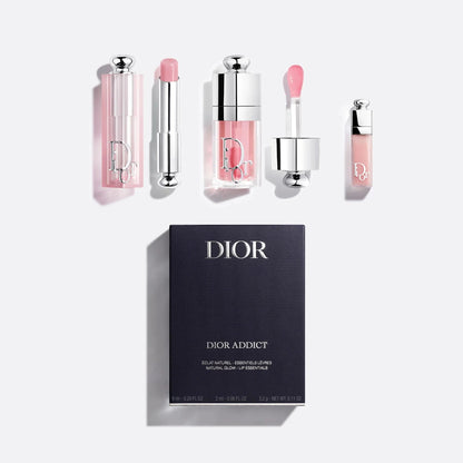 DIOR ADDICT MINI TRAVEL DUO 3-PIECE SET (001 Pink), Hydrating Lip Balm and Lip Oil - BusDeals