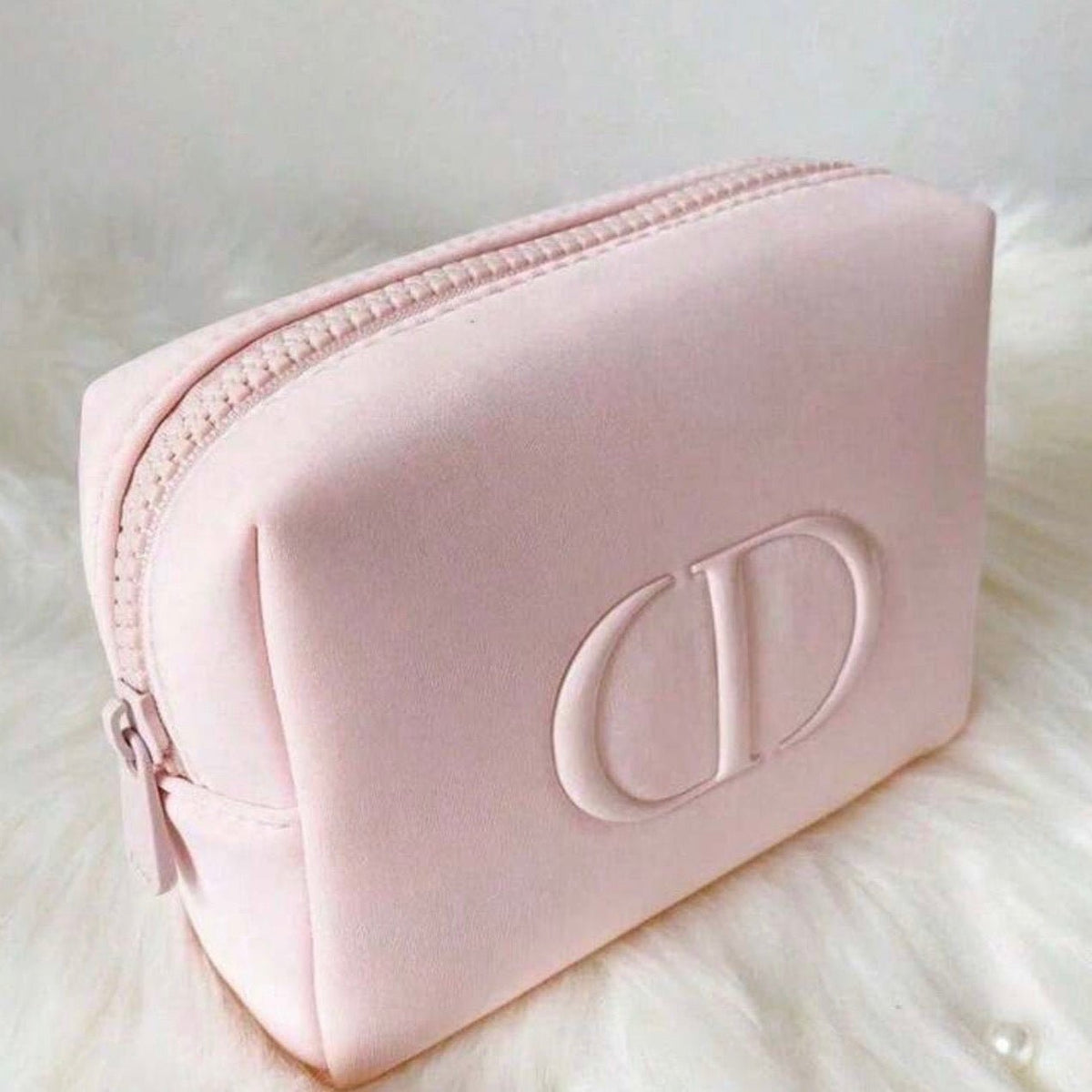 Dior Beauty Counter Gift Blooming Bouquet Pouch, Space Cotton with Duo Set (001 Pink) - BusDeals