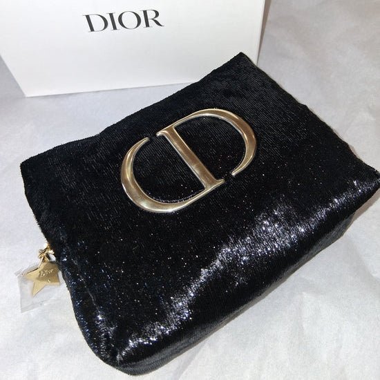 Dior Beauty Gift Set Small Velvet Cosmetic Bag with Duo 001 set - BusDeals