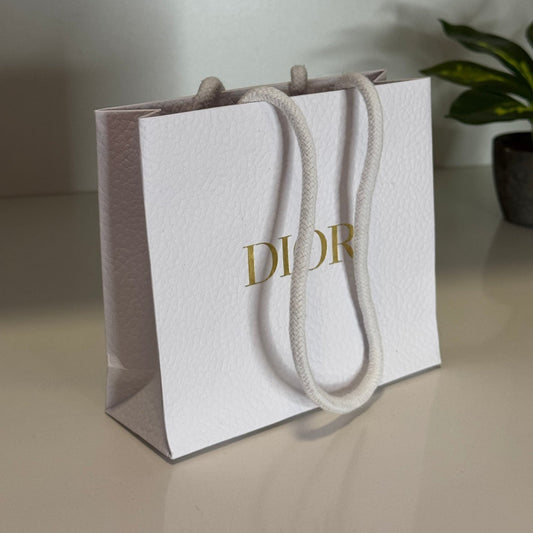 Dior White Paper/Gift Bag - S Size - BusDeals