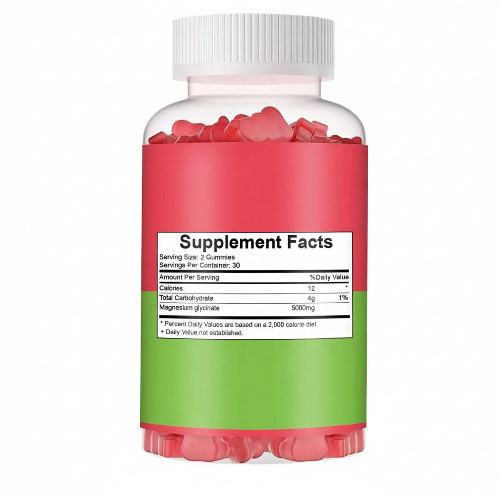 Magnesium Glycinate Gummies Raspberry Flavor - BusDeals
