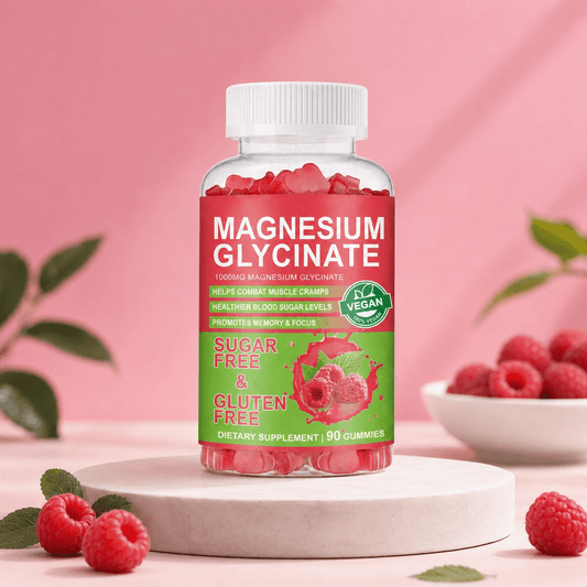 Magnesium Glycinate Gummies Raspberry Flavor - BusDeals