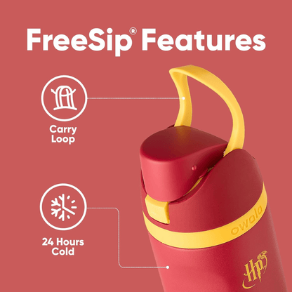 Owala 24 oz 710 ml Harry Potter FreeSip Insulated Stainless Steel Water Bottle, Gryffindor Red - BusDeals