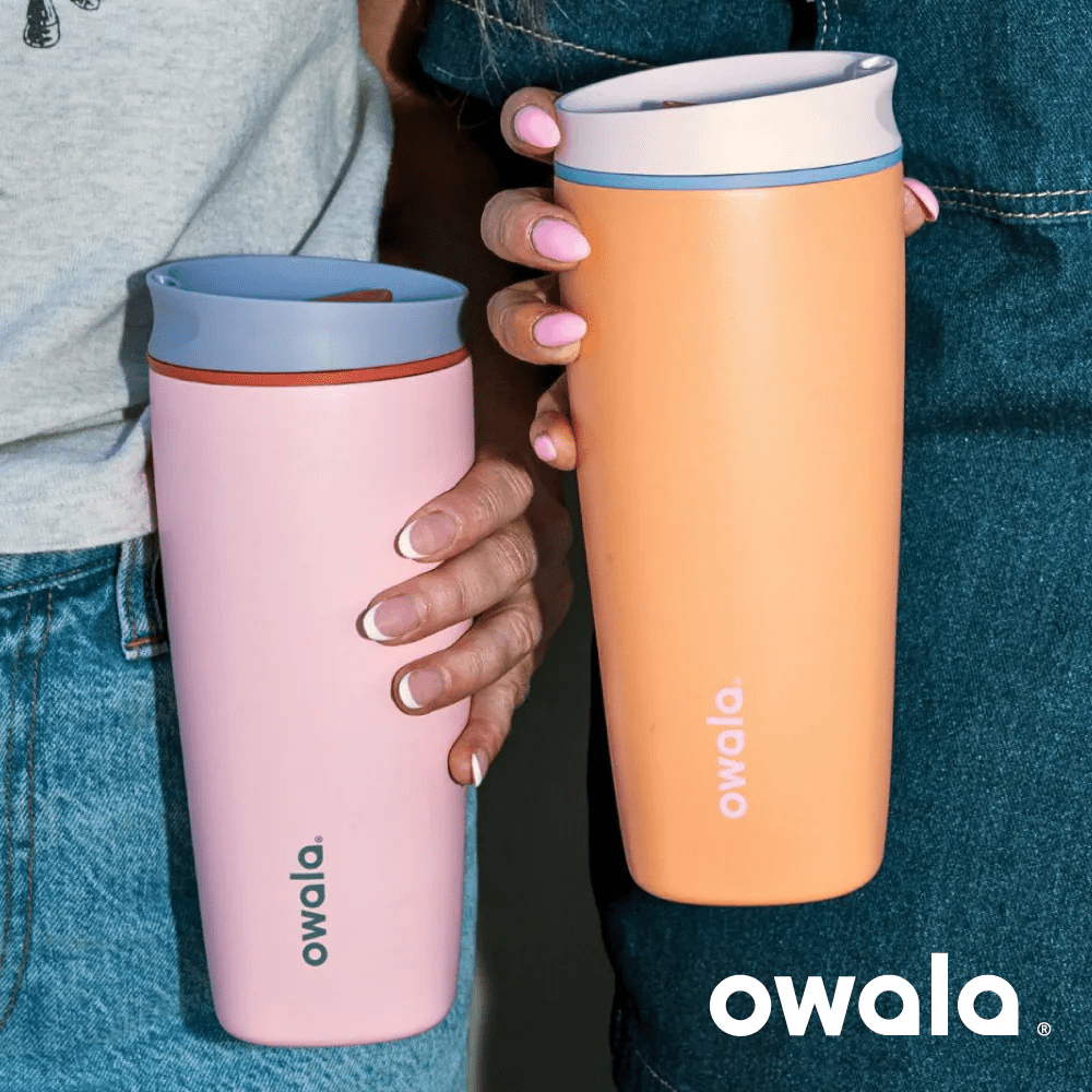 Owala SmoothSip Slider - Stainless Steel - 20-oz. - Sugar High, Pink - BusDeals