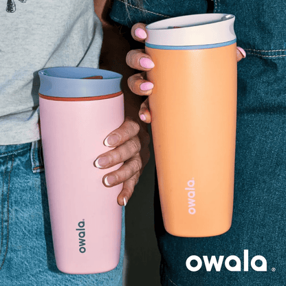 Owala SmoothSip Slider - Stainless Steel - 20-oz. - Sugar High, Pink - BusDeals