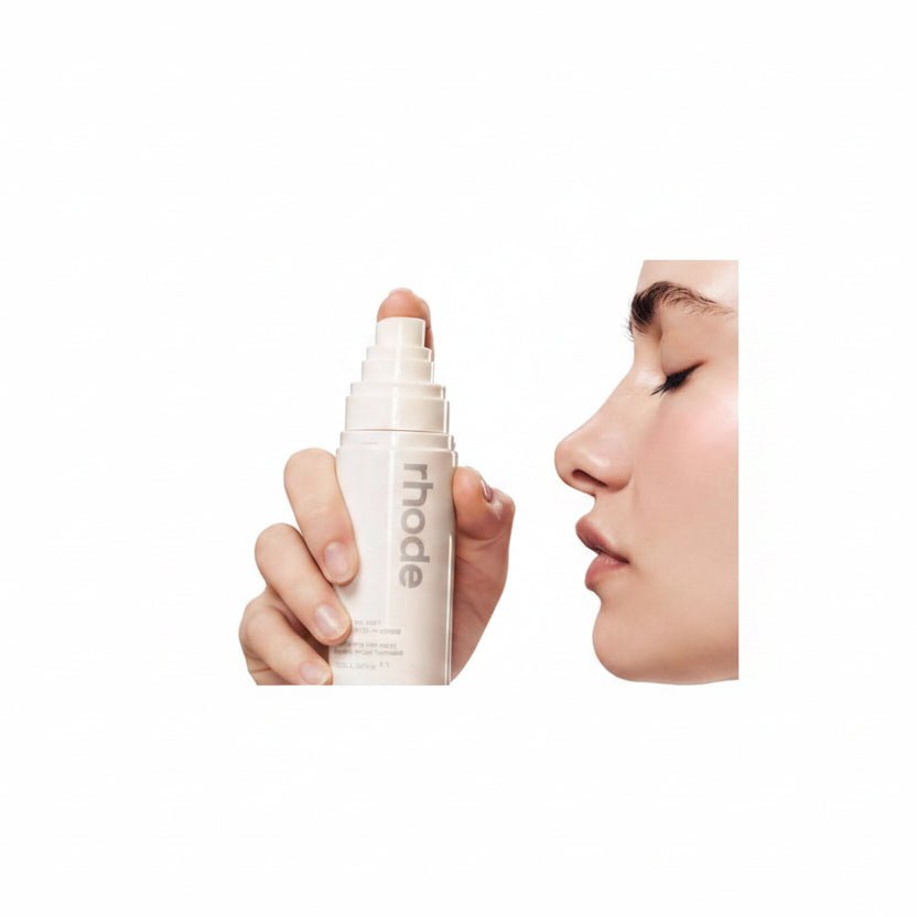 Rhode Skin the Summer Kit with Glazing Mist, Pocket Blush Piggy, Peptide Lip Tint Salted Caramel, 3 - Piece Set Limited Edition Kit - BusDeals
