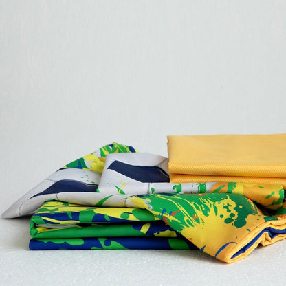 Single Size, Duvet Cover, Bedding Set of 4 Pieces, Soccer Ball 3D Design.