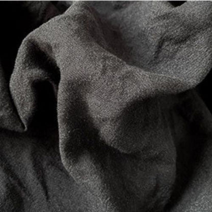 Single size 4 pieces bedding set, Washable Cotton Black Color.